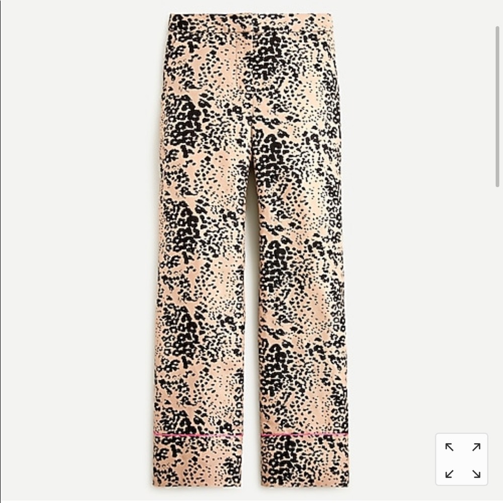 J. Crew high-rise Peyton leopard pants